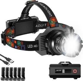 -502c 445038297283 Rechargeable Headlamp Super Bright 3000 High Lumens Head Lamp With 9 Modes Zoo