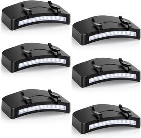 Jmd-01 -factory 6 Pcs Hat Clip Light 11 Led Cap Lights On Ipx5 Waterproof Hands-free