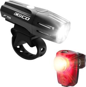 -usa 705353417061 750 Lumen Headlight And 100 Tail Light Combo Pack For Cyclists Who Wan