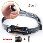151nl Unbranded Colorday Ultralight Waterproof Led Headlamp Flashlight Combo Lumens