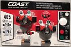160006 Coast Tricolor Focusing Headlamps Lumens Hardhat Clips Included