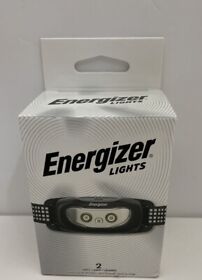 2 Energizer Led Headlamp Bright Adjustable Lightweight Camping Hiking Emergency