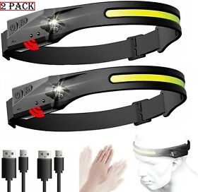 Px-lx200 2 Pack Odelfi Strip Light Pro Headlamp With Motion Sensor&spotlight Lightweight