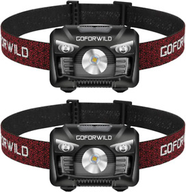 2 Pack Of Rechargeable Headlamp 500 Lumens White Cree Led Head Lamp With Red Li