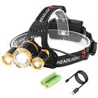 209391 Super Bright Zoomable Led Head Torch Usb Rechargeable 786738937121