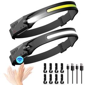 321wasay 742686849879 Headlamp Rechargeable Super Bright Powerful Waterproof Headband Head Lights For