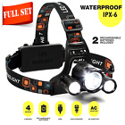 43219-98428 Berzo Headlamp Led Rechargeable Flashlight Battery Waterproof Camping 670221832515