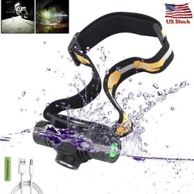 6 Modes Usb Rechargeable Waterproof Led Headlamp Headlight Head Light Flashlight
