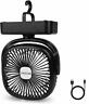 604220615077 Brigenius Camping Fan Led Lantern Portable Mini Desk