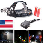 629771764951 Unbranded Zoomable Rechargeable Led Headlamp Headlight Head Lamp