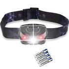 699972399054 Unbranded Led Headlamp With Red Inclu Flashlight Waterproof