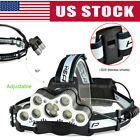 7-9x Xml T6 Edal Led Rechargeable Headlight Torch Headlamp Head Light Lamp
