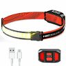 718931710300 Kzed Headlamp Rechargeable Flashlight With Safety Warning Lamp