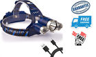 797513 General Usb Rechargeable Waterproof Led Camping Hunting Headlamp 689531797513