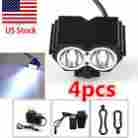8000lm Unbranded 4x 2x T6 Led Front Bicycle Light Bike Headlamp Headlight Usa Free Ship E