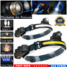 Qlu8szu8f2w2h 990000lm Led Headlamp Rechargeable Headlight Zoomable Head Torch Lamp Flashlight