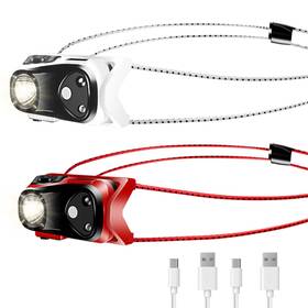 Abusvex 762926036623 Headlamp Rechargeable 2pcs 1000 Lumen Ultra-light Bright Led Headligh