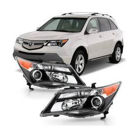 Ac-h-j-amdx07-am-bk Acanii Projector Headlights - Fit For 2007-2009 Acura Mdx Hid/xenon Left Right Pair