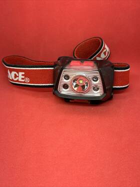 300-5116 Ace Hardware Led Rechargeable Headlamp 250 Lumens 5 Functions Impact Resistant