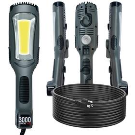 Lhu20l Aceland Portable Corded Led Work Light With Outlet In Handle Cob 3000 Lumen 25f