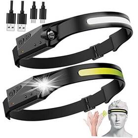 Yl-008 Aczsff Led Headlamp 2 Pack Rechargeable Flashlight For Adults 230 Wide Headlamp-2