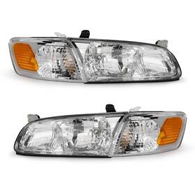 Adcarlights 784529194104 Headlights Assembly Compatible With 2000 2001 Toyota Camry 00 01 Headla