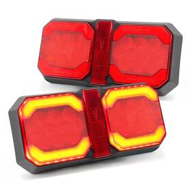 Agrieyes Age-t323 Parenthesis Rv Tail Lights Double Trailer Light With Reflector Wat