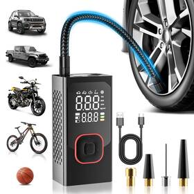 Ahidbqojb 344483845835 Tire Inflator Portable Air Compressor Cordless Pump For Car Ti... Fast Ship
