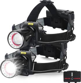 Aikertec 313031470446 Rechargeable Headlamp Bright Led Head Lamp 7 Modes Waterproof 45 Adjustable