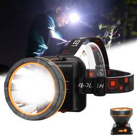 Aikertec 725683729009 Rechargeable Headlamp 100000 High Lumen Super Bright Flash