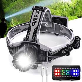 Aikertec 725683729931 Rechargeable Headlamp Super Bright Led 80h Runtime 4 Mod
