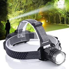 Aikertec 747976809854 Led Headlamp Rechargeable 2000 Lumens Bright Flashlight Zoomable