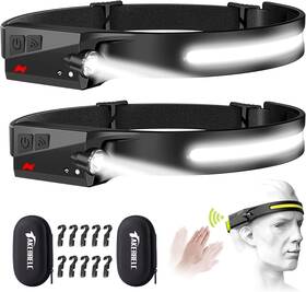 Hkdiu-5dj37 Akerrelc Headlamp Rechargeable Led With Motion Sensor Up To 1200 Lumens And 10