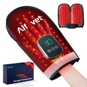 Alfavet 751390158689 Cordless Red Light Therapy Glove For Hand 5000mah Rechargeable Dual-