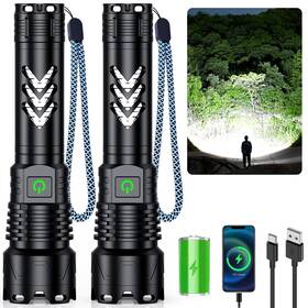 S2800 Alifa 729162098945 Flashlights High Lumens Rechargeable 2pack Flashlight 99