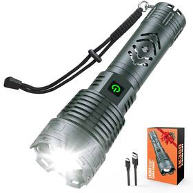 Lk-360 Alifa Rechargeable Led Flashlights 980000 High Lumens Super Bright Tactical