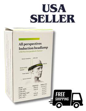 All Perspectives 001820009732 Induction Headlamp Usb Sensor Led Rechargeable