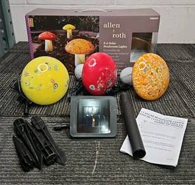 0484699 Allen & Roth And 3ct Solar Mushroom Lights