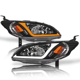 8719725 Alpha Owls Crystal Headlights With Switchback Sequential Led Light Ba