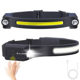Alpswolf 726312679979 Led Headlamp Rechargeable 2 Xpe And Cob Head Lamp Sensor Mode 260