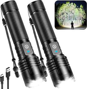 N608-m084-2p-2 Alstu Flashlight Rechargeable Led High Lumens - 99 000lm Super Bright Flash Light W