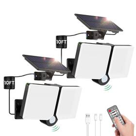 Ot04 Alusso Solar Lights Outdoor Waterproof Motion Sensor Dimmable 3000k-6500k