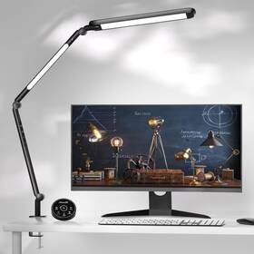 Amazlit 713091525689 Led Desk Lamp With Clamp Light Adjustable Brightness And Color Temperatu