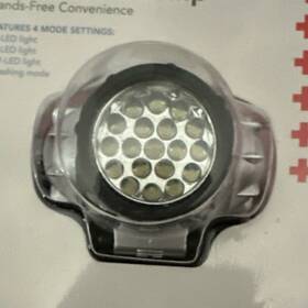 Rc005 American Red Cross 19-led Headlamp Adjustable Strap Flashing Mode Black/silv