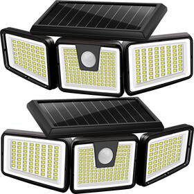 Sl-03d Ameritop Solar Lights Outdoor 2 Pack 233 Led High Brightness Cordless