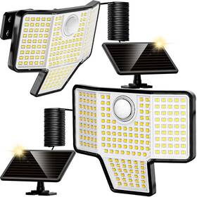 Sl-31 Ameritop Solar Lights Outdoor 2 Pack 189 High Brightness Led Cordless