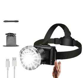 Amkulop-x4-b-h Amkulop Super Bright Spotlight Hunting Head Lamp Usb C Rechargeable Led Headlamp Wate
