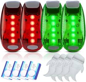 A207-led-rg04 Amzonly 4pack Kayak Lights With Ipx8 Fish-shaped Waterproof Bag Battery Operated Nav