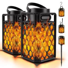 Jean-tan-807 Anerimst Outdoor Bluetooth Speakers Led Flame Torch Lantern Waterproof Wireless Spea