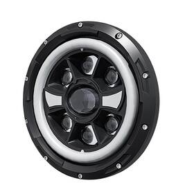80045 Angu-offroad 7 Inch Led Headlight Motorcycle Round With High/low Beam For Ha